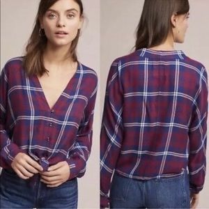 Women's Rails Sloane plaid shirt sz S #G4